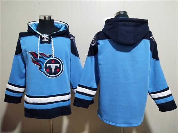 Tennessee Titans Blank Blue Lace-Up Pullover Hoodie,We sell and wholesale Tennessee Titans Blank Blue Lace-Up Pullover Hoodie on line form chian!